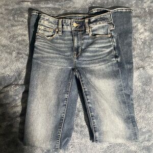 American Eagle Outfitters Blue Straight Leg Jeans with Vintage Appeal